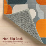 Ultra Soft Area Rug, Non Slip, Stain Resistant, Washable Area Rugs for Living Room, Bedroom, Modern Abstract Geometric(Gray)
