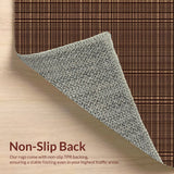 Ultra Soft Area Rug, Non Slip, Stain Resistant, Washable Area Rugs for Living Room, Bedroom, Tiger Skin Pattern(Brown)