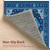 Ultra Soft Area Rug, Non Slip, Stain Resistant, Washable Area Rugs for Living Room, Bedroom, Versatile Boys Bedroom High Traffic Area Rug(Blue)