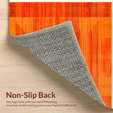 Ultra Soft Area Rug, Non Slip, Stain Resistant, Washable Area Rugs for Living Room, Bedroom, Fluffy Shaggy Nursery(Orange)