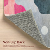 Ultra Soft Area Rug, Non Slip, Stain Resistant, Washable Area Rugs for Living Room, Bedroom, Modern Abstract Print(Gray)