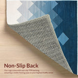 Ultra Soft Area Rug, Non Slip, Stain Resistant, Washable Area Rugs for Living Room, Bedroom, Plush Aesthetic Home Decor Non-Shedding Carpet(Blue)