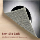 Ultra Soft Area Rug, Non Slip, Stain Resistant, Washable Area Rugs for Living Room, Bedroom, yin yang doormat(Black)