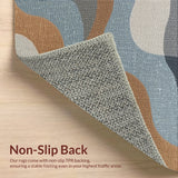 Ultra Soft Area Rug, Non Slip, Stain Resistant, Washable Area Rugs for Living Room, Bedroom, Modern Abstract Soft Indoor Rug(Gray)