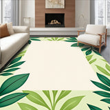 Artistic Watercolor Jungle Foliage Abstract Modern Design(Green)