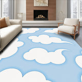 Cumulus Dream Shag with Whimsical Sky Motifs(Blue)
