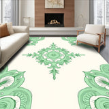 Damask Medallion Traditional Faded Elegant(Green)