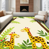 Whimsical Jungle Friends Area for Playful Nursery Spaces(Beige)