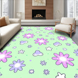 Kawaii Starburst Dreamscape with Whimsical Hearts(Green)