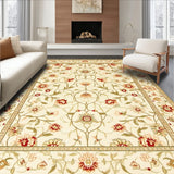 Floral Runner Beige Indoor Entrance Mat with Design(Beige)