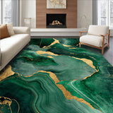 Elegant Green Abstract Swirl(Green)