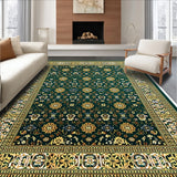 Ultra Soft Area Rug, Non Slip, Stain Resistant, Washable Area Rugs for Living Room, Bedroom, Velvet Islamic Prayer(Green)