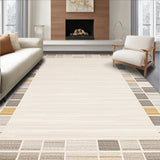 Beige Area Texture & Modern Geometric Border(Beige)
