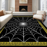 Bewitching Arachnid Lace Semicircle Welcome Adornment(Black)