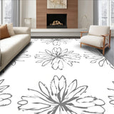 Celestial Bloom Abstract Interlocking Starburst Contemporary Art (Gray) - ODIKA