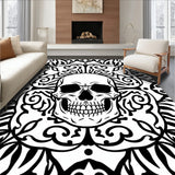Haunted Skull Area with Intricate Gothic Motifs(Black)