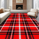 Festive Tartan Style Welcome with Classic Crosshatch(Red)