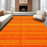 Ultra Soft Area Rug, Non Slip, Stain Resistant, Washable Area Rugs for Living Room, Bedroom, Exotic Spiritual Non-Slip Yoga Rug(Orange)