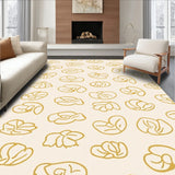 Contemporary Mosaic Floral Accent(Ivory)