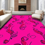 Luxurious Velvet Swirl Decorative Accent With Stain Protection (Pink)