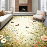 Pastel Floral Insect Theme(Beige)