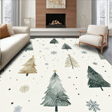 Winter Eve Christmas Tree Farmhouse Holiday Beige Decor(Ivory)