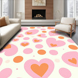 Confetti Dots with Playful Interlocking Shapes (Pink)