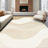 Coastal Dream Beige Hues Area Serene Textured(Beige)