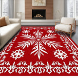 Festive Snowflake Medallion Decorative Holiday Accent(Red)