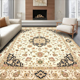 Classic Beige Ivory with Timeless Medallion(Beige)