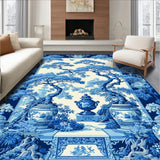 Serene Green Pastoral Design Accent(Blue)