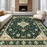 Heritage Accent with Classic Geometric Medallion Design(Green)