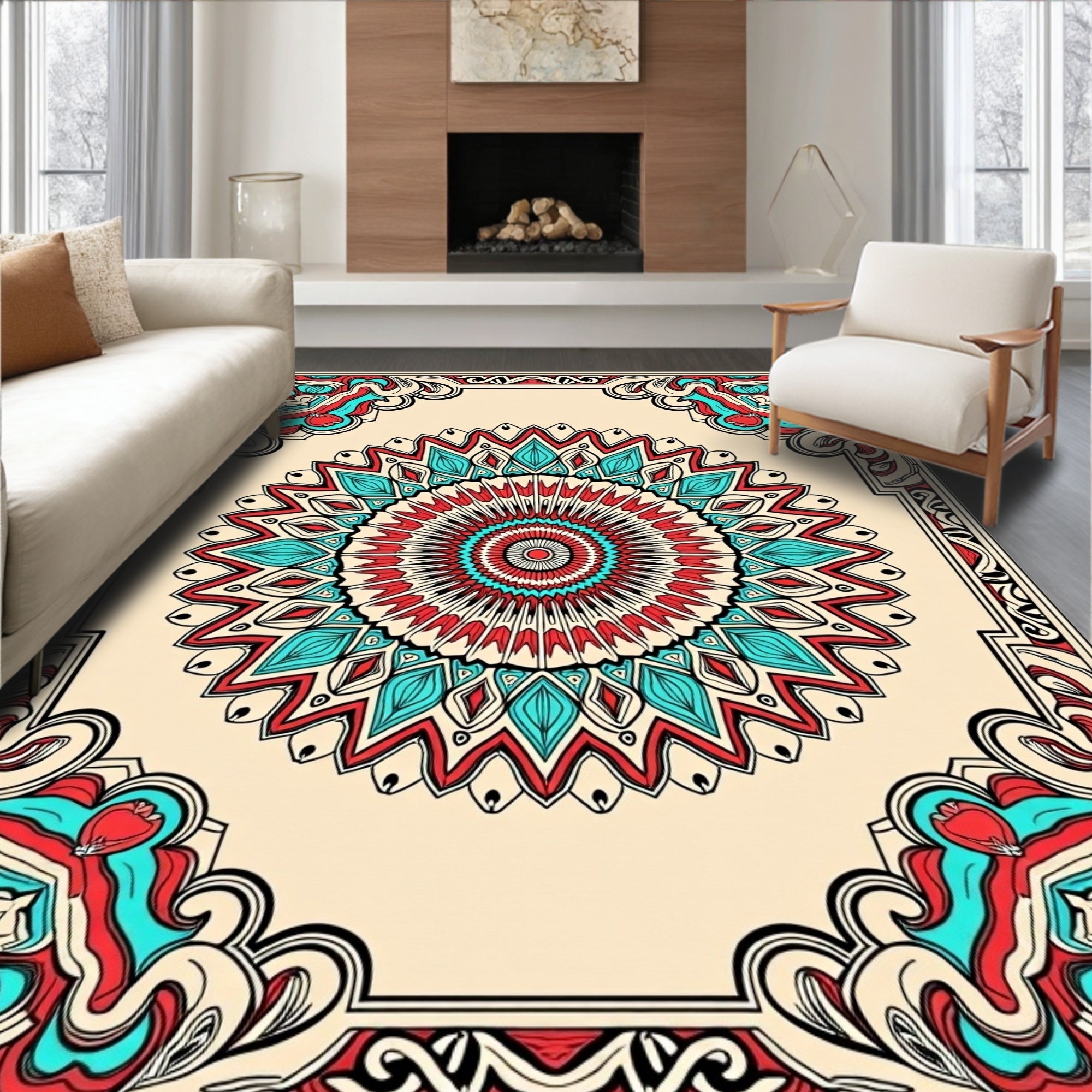 Ornate Bloom with Delicate Lattice and Vintage Paisley Inspirations (Ivory) - ODIKA