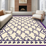 Elegant Lattice With Symmetrical Interlocking Design (Purple)