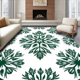 Winter Solstice Starburst with Interlocking Snowflake Motifs(Green)