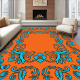 Exotic With Elegant Floral Vine Embellishments (Orange)