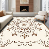 Minimalist with Delicate Interlocking Florals(Beige)