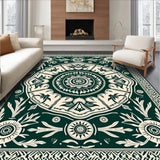 Ancient Pathway Medallion Tapestry With Artisan Crafted(Green)