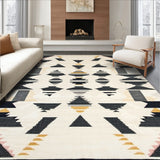 Sahara Echo Geometric Pathway Featuring Abstract Tribal Motif Area(Beige)