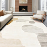 Boho Chic Abstract Beige with Modern Flair(Ivory)