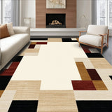 Contemporary With Geometric Border And Neutral Tones(Beige)