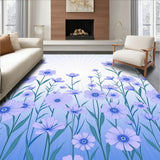 Dreamy Garden Blossom Enchanted Meadow Delicate Pastoral(Blue)