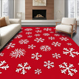 Nordic Crystal Celebration Decorative Floor Covering(Red)