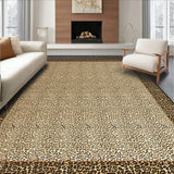 Beige Leopard Spot Area Modern Large Non Shedding(Beige)