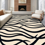 Abstract Ripple Featuring Wavy Stripes and Subtle Accents (Black) - ODIKA