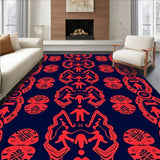 Whimsical Holiday Orchestra with Marching Figurines and Festive Medallions(Red)