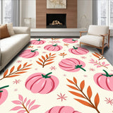 Autumn Harvest Cloud With Pastel Pumpkin Festival Motif(Pink)