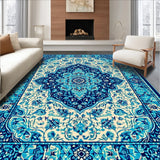 Ultra Soft Area Rug, Non Slip, Stain Resistant, Washable Area Rugs for Living Room, Bedroom, Vintage Oriental Jungle(White)