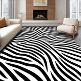 Classic Zebra Inspired Striped Handwoven Entry Collection(Black)