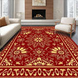 Festive Poinsettia Boho Holiday Throw(Red)